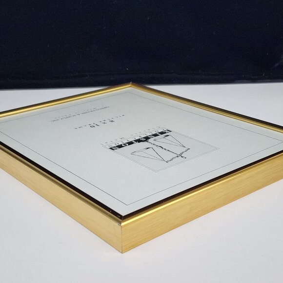 Gold Metal 8x10 Picture Frame By Kinston Collection Classic Metal - Picture 8 of 10